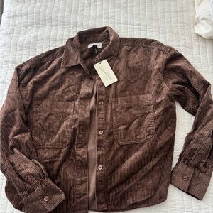Universal Thread Brown Corduroy Shacket